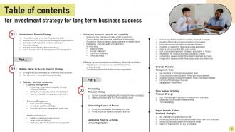 Investment Strategy For Long Term Business Success Strategy CD V Slides Analytical