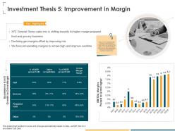 Investment thesis 5 improvement in margin high ppt powerpoint presentation model graphics