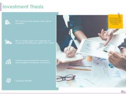 Investment thesis business ppt powerpoint presentation inspiration designs