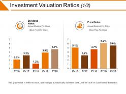 Investment valuation ratios powerpoint slide design templates