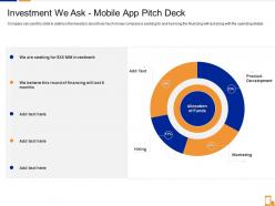 Investment we ask mobile app pitch deck
