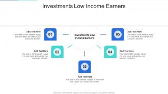 Investments Low Income Earners In Powerpoint And Google Slides Cpb