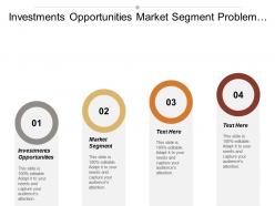 Investments opportunities market segment problem solving skills sales techniques