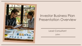 Investor Business Plan Presentation Overview PPT Example AT