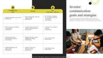Investor Communication Goals And Strategies Components Of Effective Corporate Communication
