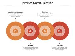 Investor communication ppt powerpoint presentation professional gridlines cpb