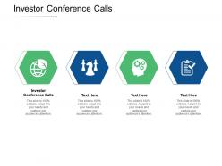 Investor conference calls ppt powerpoint presentation show sample cpb