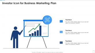 Investor Icon For Business Marketing Plan