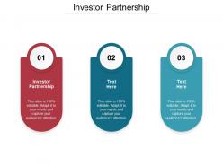 Investor partnership ppt powerpoint presentation model ideas cpb