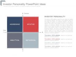 Investor personality powerpoint ideas