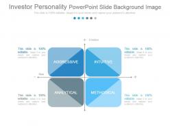 Investor personality powerpoint slide background image