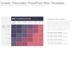 Investor personality powerpoint slide templates
