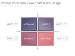 Investor Personality Powerpoint Slides Design