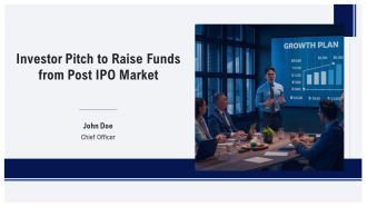Investor Pitch To Raise Funds From Post IPO Market PPT Mockup AT
