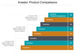 Investor product comparisons ppt powerpoint presentation outline file formats cpb