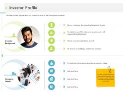 Investor profile firm guidebook ppt sample