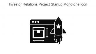 Investor Relations Project Startup Monotone Icon In Powerpoint Pptx Png And Editable Eps Format