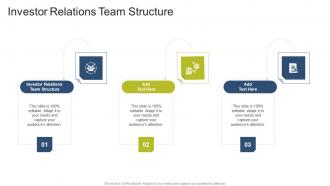 Investor Relations Team Structure In Powerpoint And Google Slides Cpb