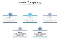 Investor transparency ppt powerpoint presentation styles layout ideas cpb