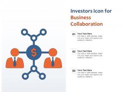 Investors icon for business collaboration