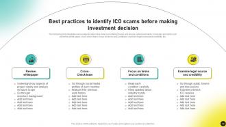 Investors Initial Coin Offerings Guide To Invest In Crypto Tokens BCT CD V Graphical Appealing
