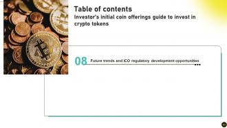 Investors Initial Coin Offerings Guide To Invest In Crypto Tokens BCT CD V Pre-designed Informative