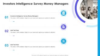 Investors Intelligence Survey Money Managers In Powerpoint And Google Slides Cpb