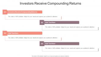 Investors Receive Compounding Returns In Powerpoint And Google Slides Cpb