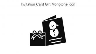Invitation Card Gift Monotone Icon In Powerpoint Pptx Png And Editable Eps Format