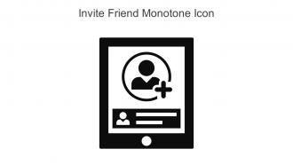 Invite Friend Monotone Icon In Powerpoint Pptx Png And Editable Eps Format