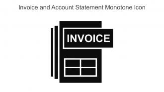 Invoice and Account Statement Monotone Icon in powerpoint pptx png and editable eps format