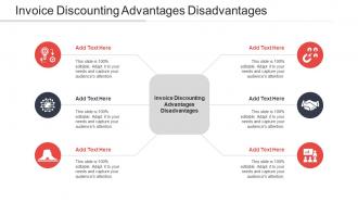 Invoice Discounting Advantages Disadvantages Ppt Powerpoint Presentation Topics Cpb