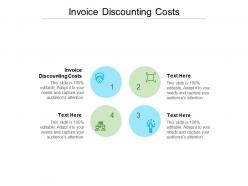 Invoice discounting costs ppt powerpoint presentation professional slideshow cpb
