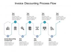 Invoice discounting process flow ppt powerpoint presentation portfolio templates cpb