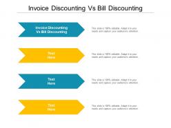 Invoice discounting vs bill discounting ppt powerpoint presentation gallery demonstration cpb