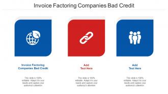 Invoice Factoring Companies Bad Credit Ppt Powerpoint Presentation Styles Cpb