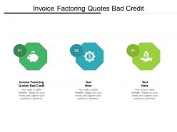 Invoice factoring quotes bad credit ppt powerpoint presentation inspiration portfolio cpb