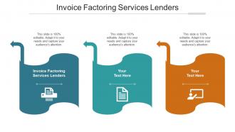 Invoice Factoring Services Lenders Ppt Powerpoint Presentation Summary Rules Cpb