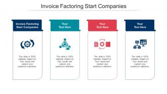 Invoice factoring start companies ppt powerpoint presentation outline vector cpb