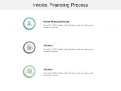 Invoice financing process ppt powerpoint presentation styles show cpb