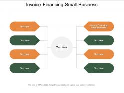 Invoice financing small business ppt powerpoint presentation inspiration cpb
