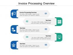Invoice processing overview ppt powerpoint presentation show maker cpb