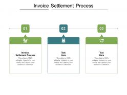 Invoice settlement process ppt powerpoint presentation slides diagrams cpb