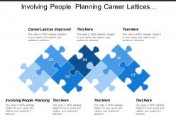 Involving people planning career lattices improved project work