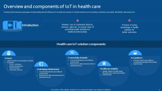 IoMT Applications In Medical Industry Powerpoint Presentation Slides IoT CD V Customizable Appealing