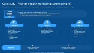 IoMT Applications In Medical Industry Powerpoint Presentation Slides IoT CD V Impactful Analytical