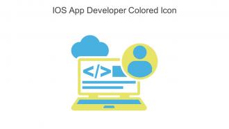 IOS App Developer Colored Icon In Powerpoint Pptx Png And Editable Eps Format