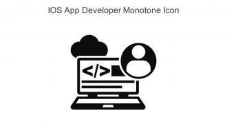 IOS App Developer Monotone Icon In Powerpoint Pptx Png And Editable Eps Format