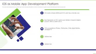 IOS As Mobile App Development Platform App Development Ppt Elements