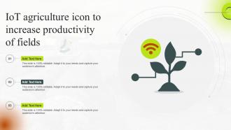 IoT Agriculture Icon To Increase Productivity Of Fields
